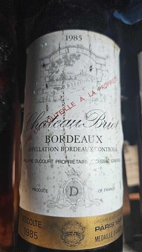 Bordeaux Château Briot 1985