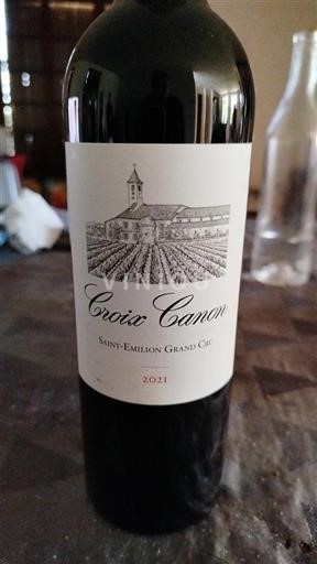 Bordeaux Saint-Émilion Grand Cru Croix Canon 2021