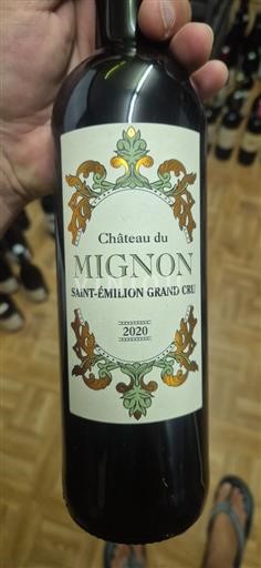 Bordeaux Saint-Émilion Grand Cru Grand Cru Château Mignon 2020