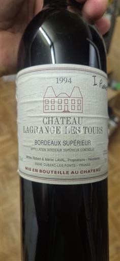 Bordeaux Bordeaux superiore Château Lagrange Les Tours 1994