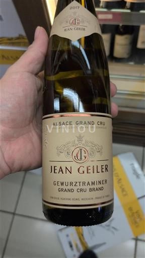 Elsass Alsace Grand Cru Grand Cru Jean Geiler Gewurztraminer Grand Cru Brand 2017