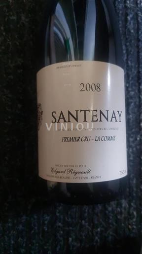 Bourgogne Santenay Premier Cru Edgard Régnault Premier Cru - La Comme 2008