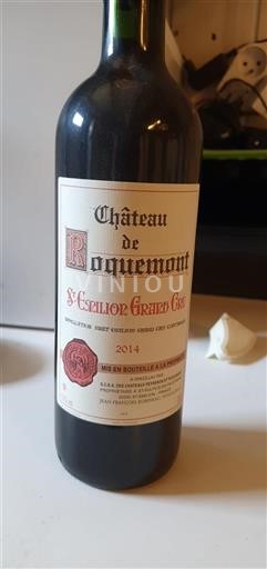 Bordeaux Saint-Émilion Grand Cru Grand Cru Château Roquemont 2014