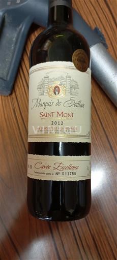 Sud-Ovest Saint-Mont Marquis de Seillan Excellence 2012