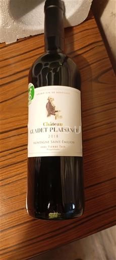 Bordeaux Montagne-Saint-Émilion Château Guadet Plaisance 2018
