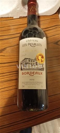 Burdeos Bordeaux Château Les Reuilles La Tour des Reuilles 2012