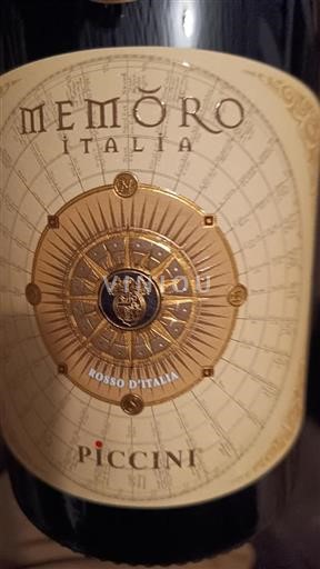 Vin Rouge sec Memoro Piccini Non millésimé Italie Toscane