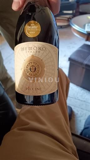Vin Rouge sec Memoro Italia Piccini Non millésimé Italie Toscane