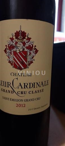 Bordeaux Saint-Émilion Grand Cru Grand Cru Château Fleur Cardinale 2012