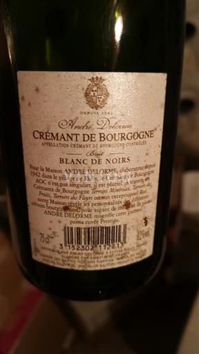 Bourgondië Crémant de Bourgogne André Delorme Prestige Niet-geïntegreerd