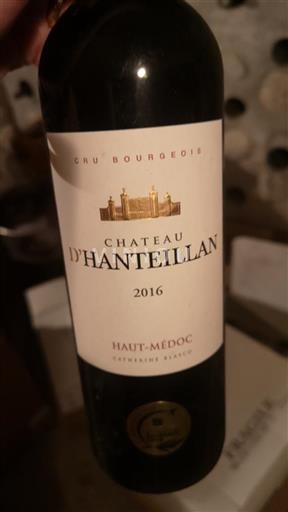 Bordeaux Haut-Médoc Cru Bourgeois Château Hanteillan 2016