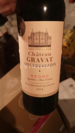 Bordeaux Médoc Cru Bourgeois Château Gravat 2014