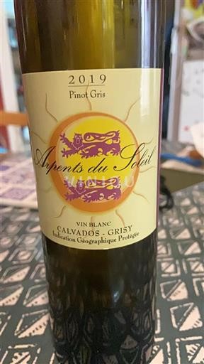 Normandia Non specificato Arpents du Soleil Pinot Gris 2019