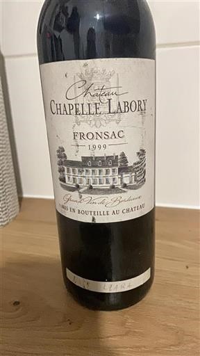 Bordeaux Fronsac Château Chapelle Labory 1999