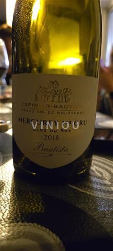 Bourgondië Mercurey Tupinier-Bautista Clos du Roy 2018