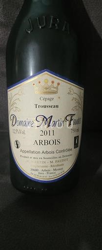 Jura Arbois Domaine Martin Faudot Trousseau 2011