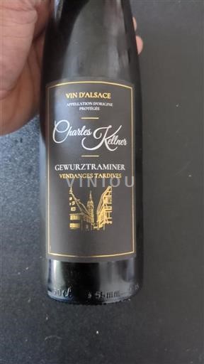Alsacia Vendanges Tardives Charles Kellner Gewurztraminer 2018
