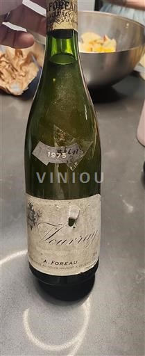 Vallée de la Loire Vouvray Clos Naudin 1973