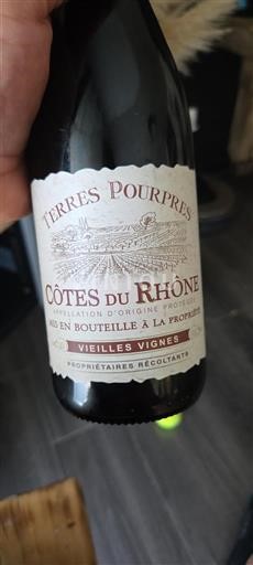Rhônevallei Côtes-du-rhône Vielles Vignes Niet-geïntegreerd