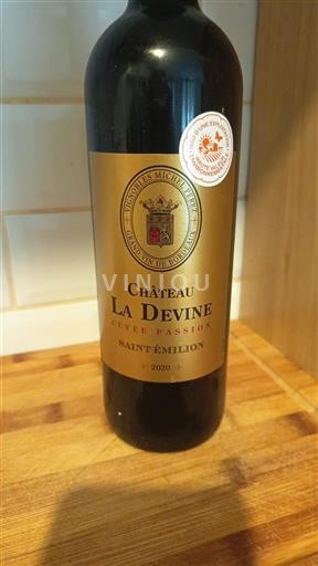 Bordeaux Saint-Émilion Château La Devine Passion 2020