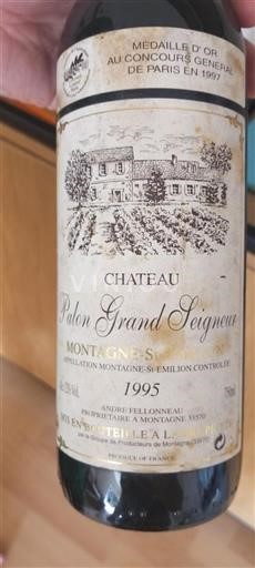 Bordeaux Montagne Saint-Émilion Château Palon Grand Seigneur 1995