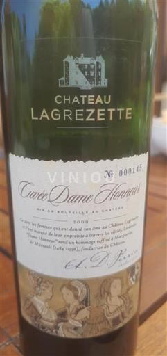 Zuidwest-Frankrijk Cahors Château Lagrezette Dame Honneur 2009
