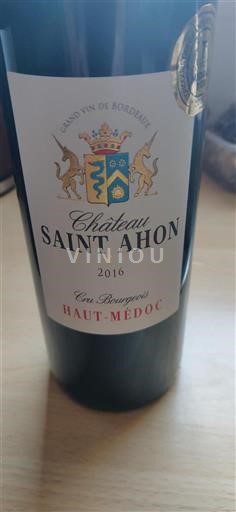 Bordeaux Haut-Médoc Cru Bourgeois Château Saint Ahon 2016