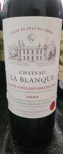 Bordeaux Saint-Émilion Grand Cru Grand Cru Château La Blanque 2005