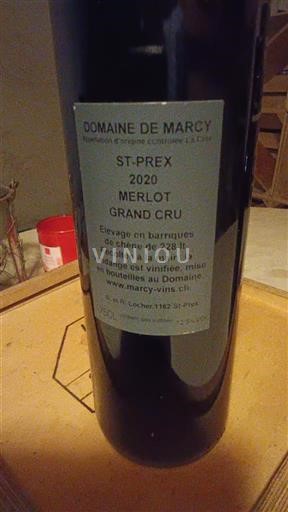 Vaud La Côte DOC Domaine Marcy Merlot 2020