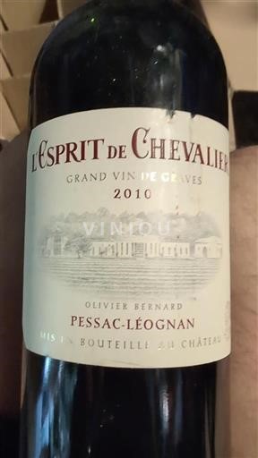 Bordeaux Pessac-Léognan Domaine Chevalier L'Esprit de Chevalier 2010
