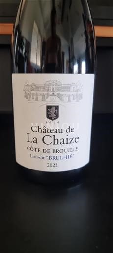 Beaujolais Côte-de-brouilly Château La Chaize Brulhié 2022