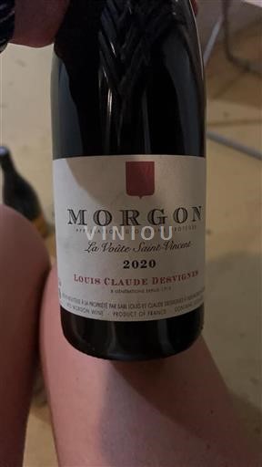 Beaujolais Morgon Louis Claude Desvignes La Voûte Saint-Vincent 2020