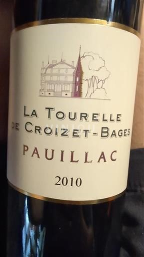 Bordeaux Pauillac Croizet-Bages La Tourelle 2010