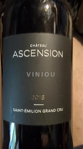 Bordeaux Saint-Émilion Grand Cru Grand Cru Château Ascension 2015