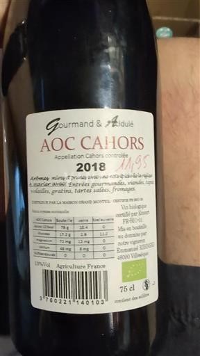 Zuidwest-Frankrijk Cahors Maison Grand Monteil Gourmand & Acidulé 2018