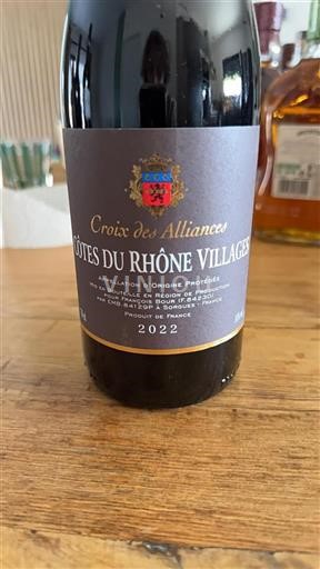 Valle del Rodano Côtes-du-rhône-villages Croix des Alliances 2022