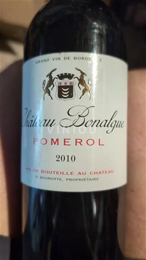 Bordeaux Pomerol Château Bonalgue 2010