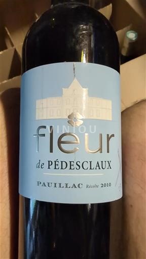 Bordeaux Pauillac Château Pédesclaux Fleur de Pédesclaux 2010