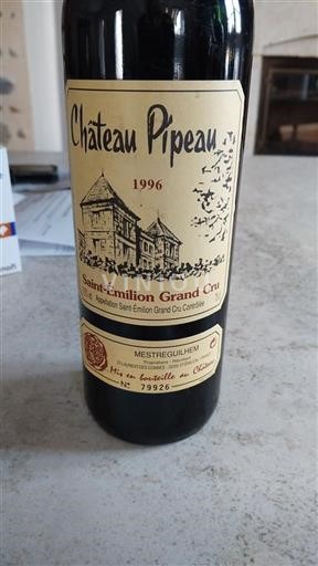Bordeaux Saint-Émilion Grand Cru Grand Cru Château Pipeau 1996