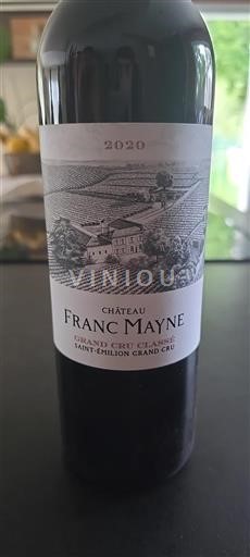 Bordeaux Saint-Émilion Grand Cru Grand Cru Château Franc Mayne 2020