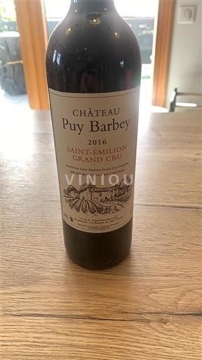 Bordeaux Saint-Émilion Grand Cru Château Puy Barbey 2016