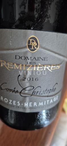 Vallée du Rhône Crozes-hermitage Domaine Des Remizières Christophe 2016