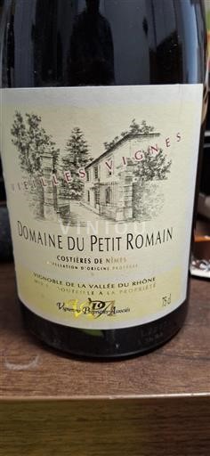 Valle del Rodano Costières di Nîmes Domaine Petit Romain Vieilles Vignes Senza annata