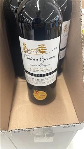 Bordeaux Castillon-côtes-de-bordeaux Chateau German La Chataignière 2019