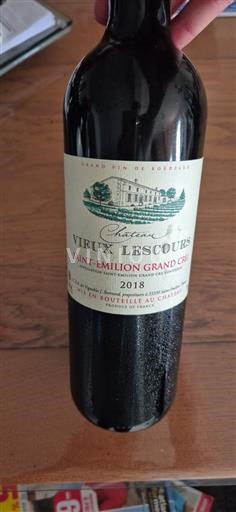 Bordeaux Saint-Émilion Grand Cru Grand Cru Château Vieux Lescours 2018