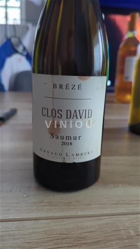 Vallée de la Loire Saumur Arnaud Lambert Clos David 2016