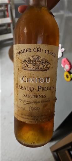 Bordeaux Sauternes Premier Cru Château Rabaud-Promis 1989