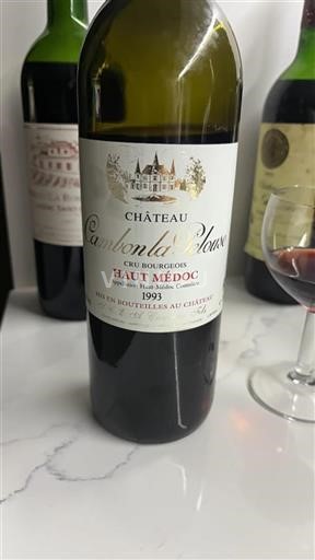 Vin Rouge sec Château Cambon La Pelouse 1993 France Bordeaux Haut-Médoc Cru Bourgeois