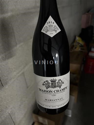 Vin Rouge sec Maison Champy 2014 France Bourgogne Marsannay