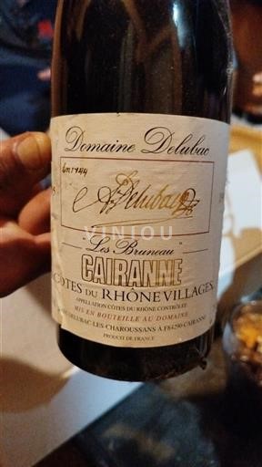 Rhônen laakso Cairanne Domaine Delubac Les Bruneau 1995